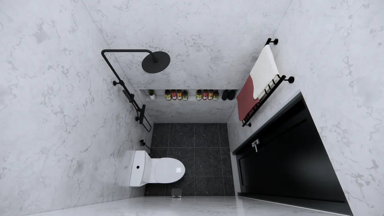 Kamar mandi dengan shower