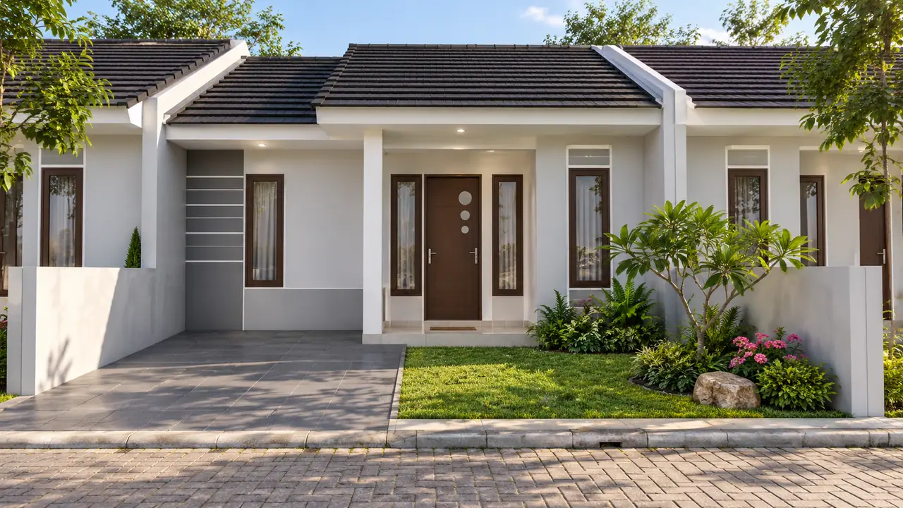 Deretan rumah Puri Kedaton Santoso